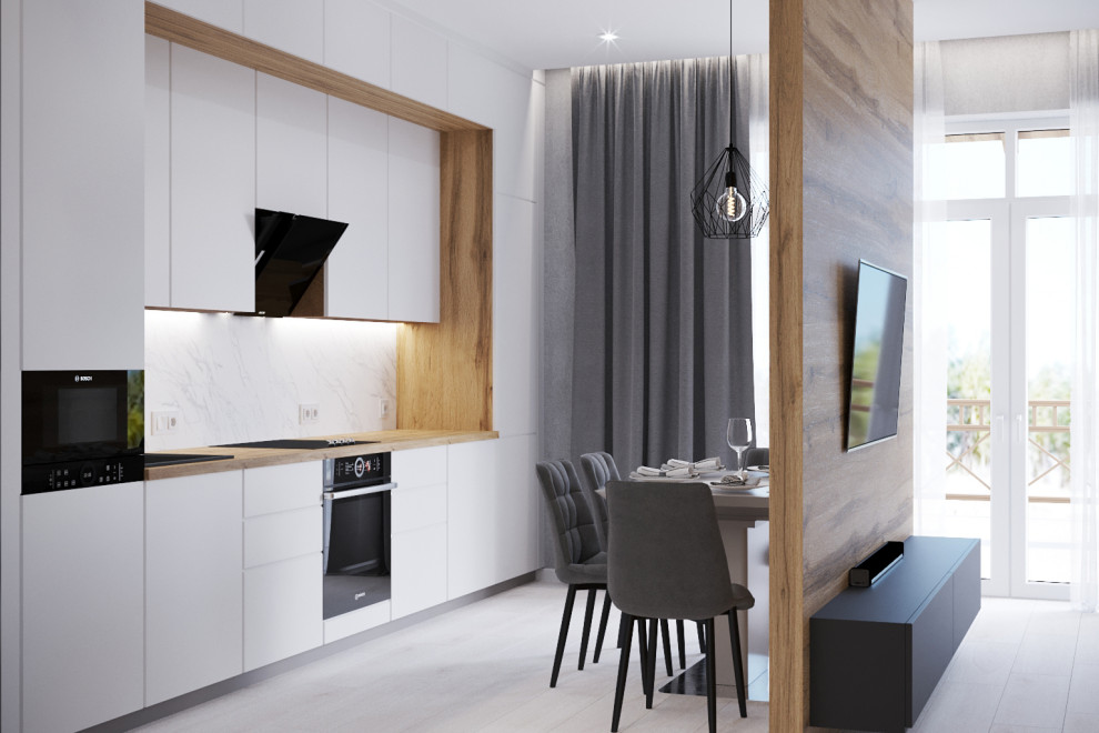 Дизайн кухни-гостиной