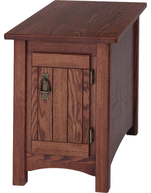 Solid Oak Mission Style Chair Side Table Craftsman Tables Solid Oak Mission Style Chair Side