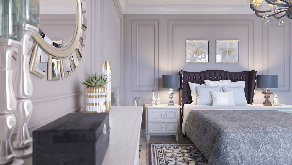 Дизайн спальни в коттеджном поселке