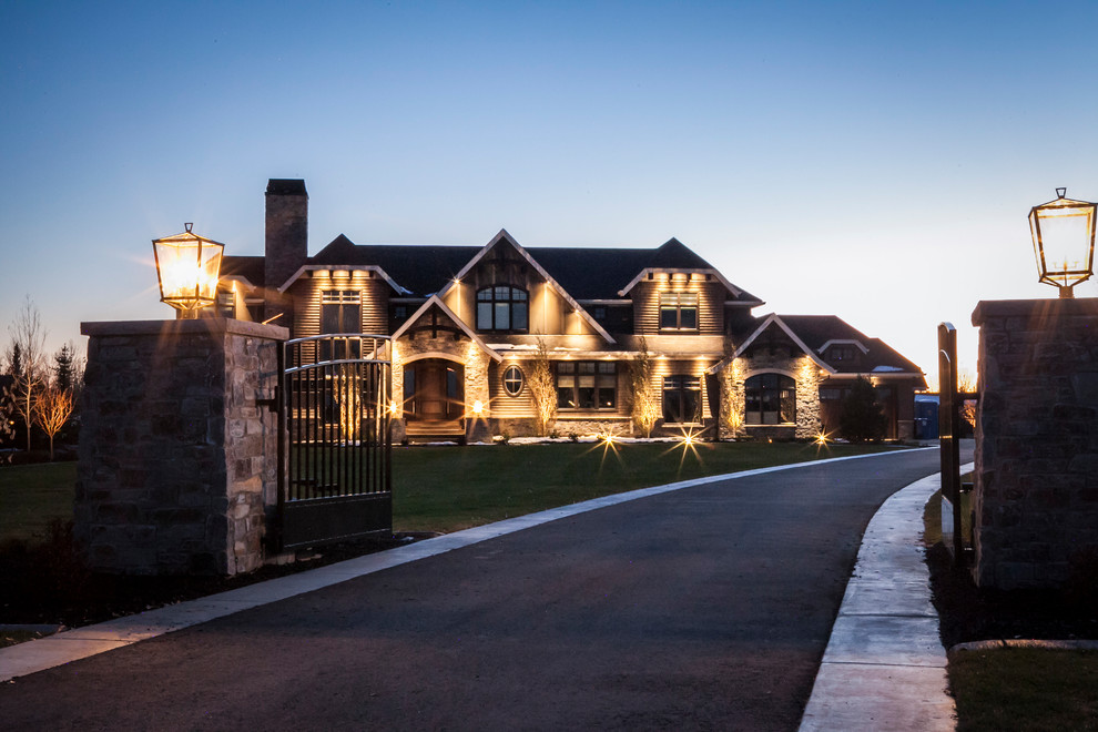 Photo of a transitional landscaping in Calgary.
