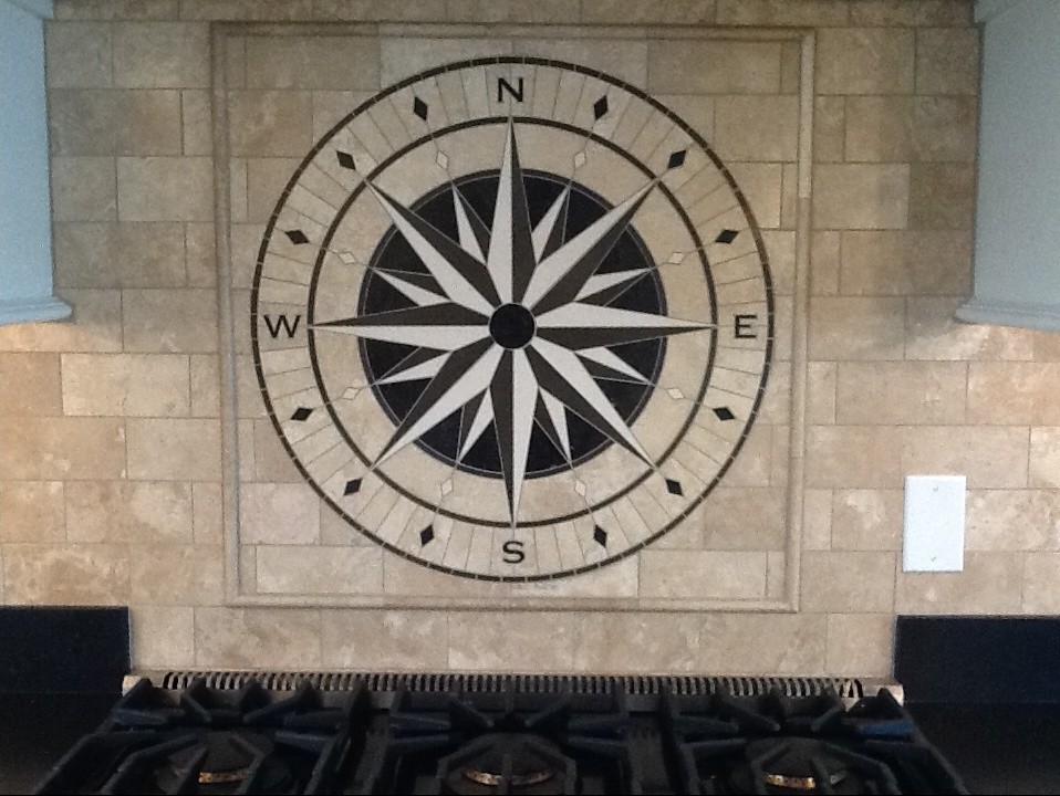 Nautical Backsplash Beach Style Portland Maine By