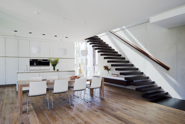 Moderne Wohnk&uuml;che mit Essbereich contemporaneo-cucina