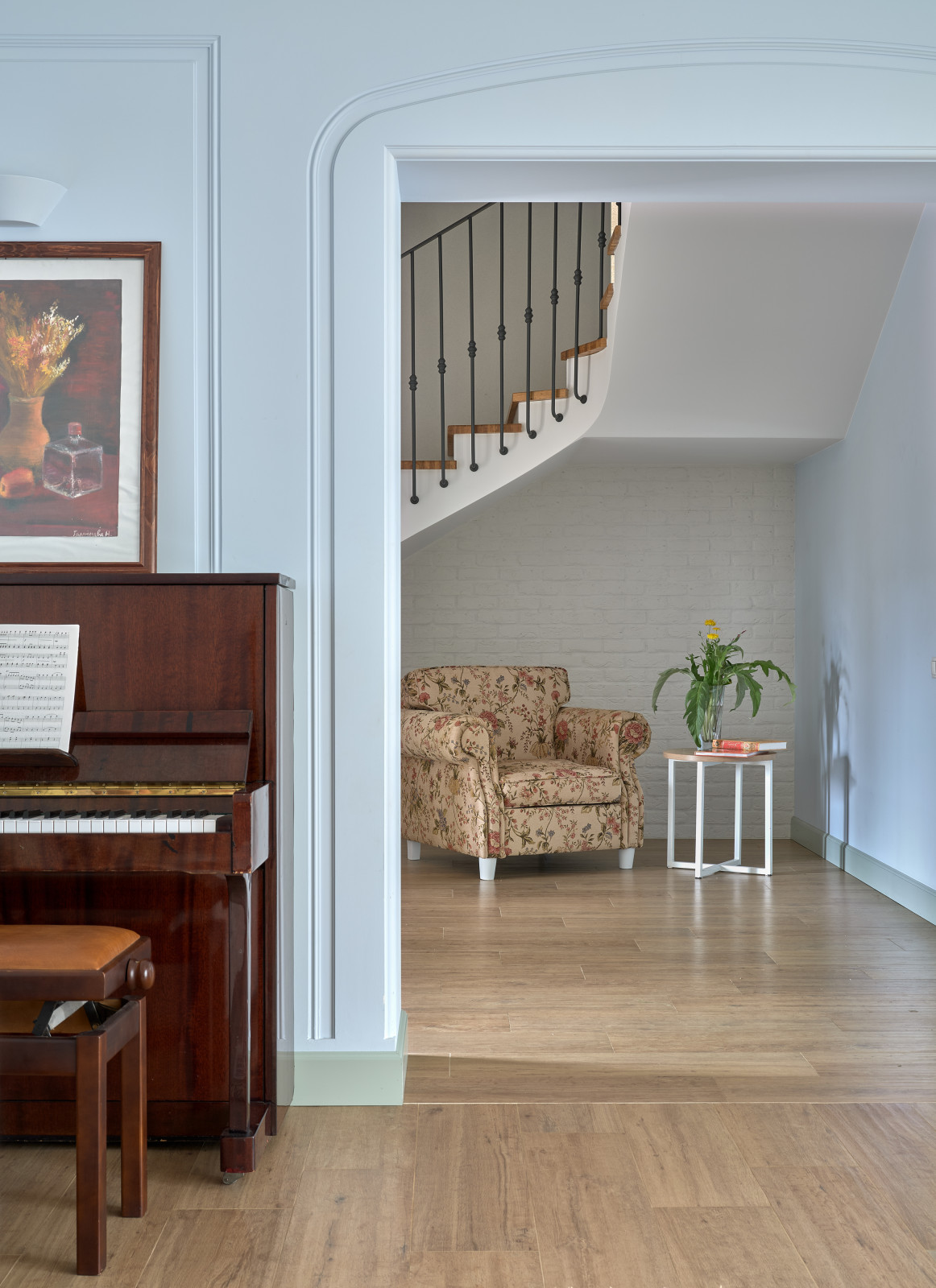 Гостиная с камином