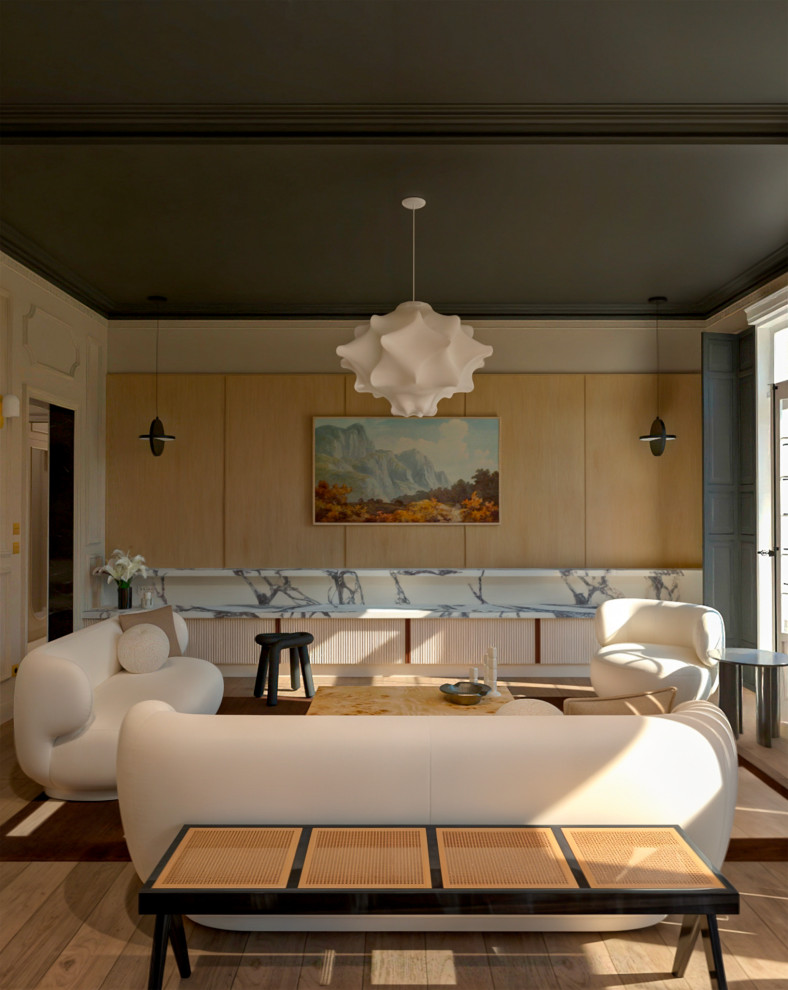 Projet concept – Appartement haussmannien contemporain (3D)
