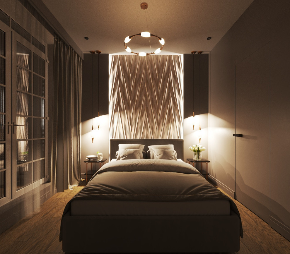 Спальня в двухкомнатной квартире ЖК Ты и Я