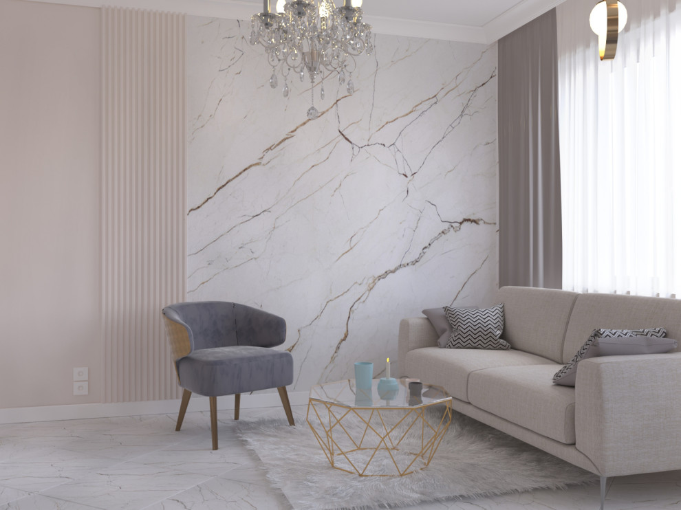 Дизайн частного дома в стиле неоклассика с элементами арт-дэко