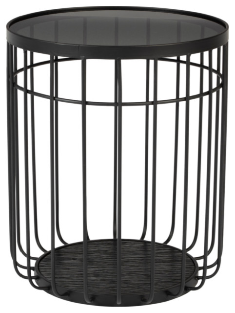 Black Industrial Side Table | DF Lance - Industrial - Side Tables And End Tables - by OROA ...