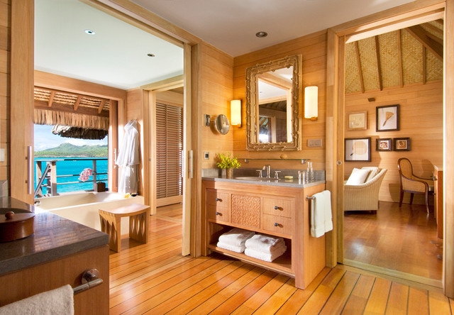 Four Seasons Resort Bora Bora Tropical Bathroom San