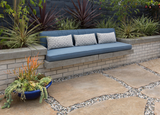 Entertainers Backyard in Seal Beach transitional-patio