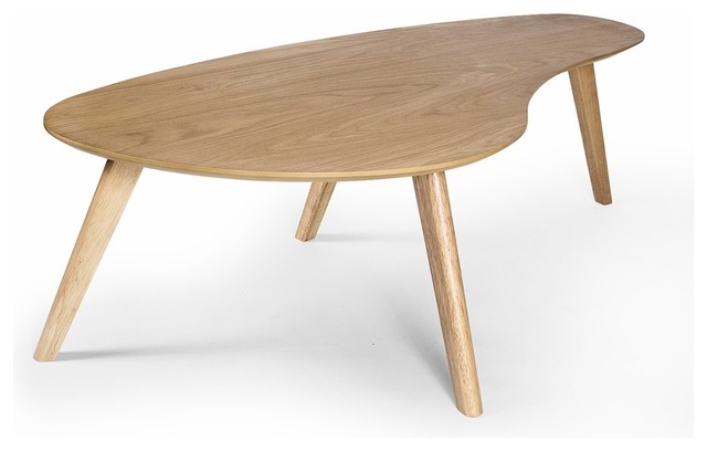 Kidney Shaped Coffee Table White Oak Kidney Shaped Coffee Table White Oak