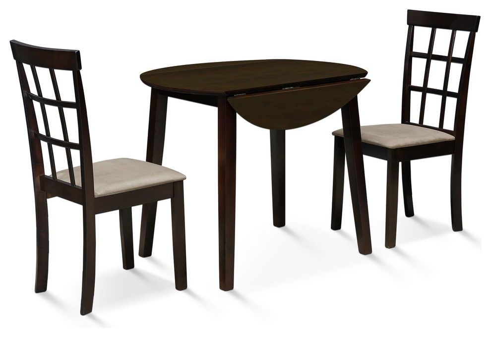 Furinno Helena Dropleaf Set - 1 Table, 2 Chairs