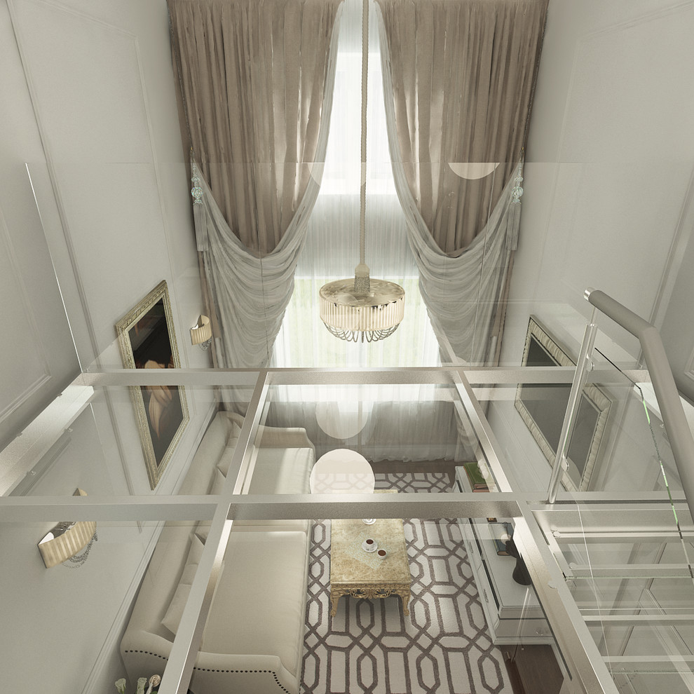 Квартира со стеклянным перекрытием