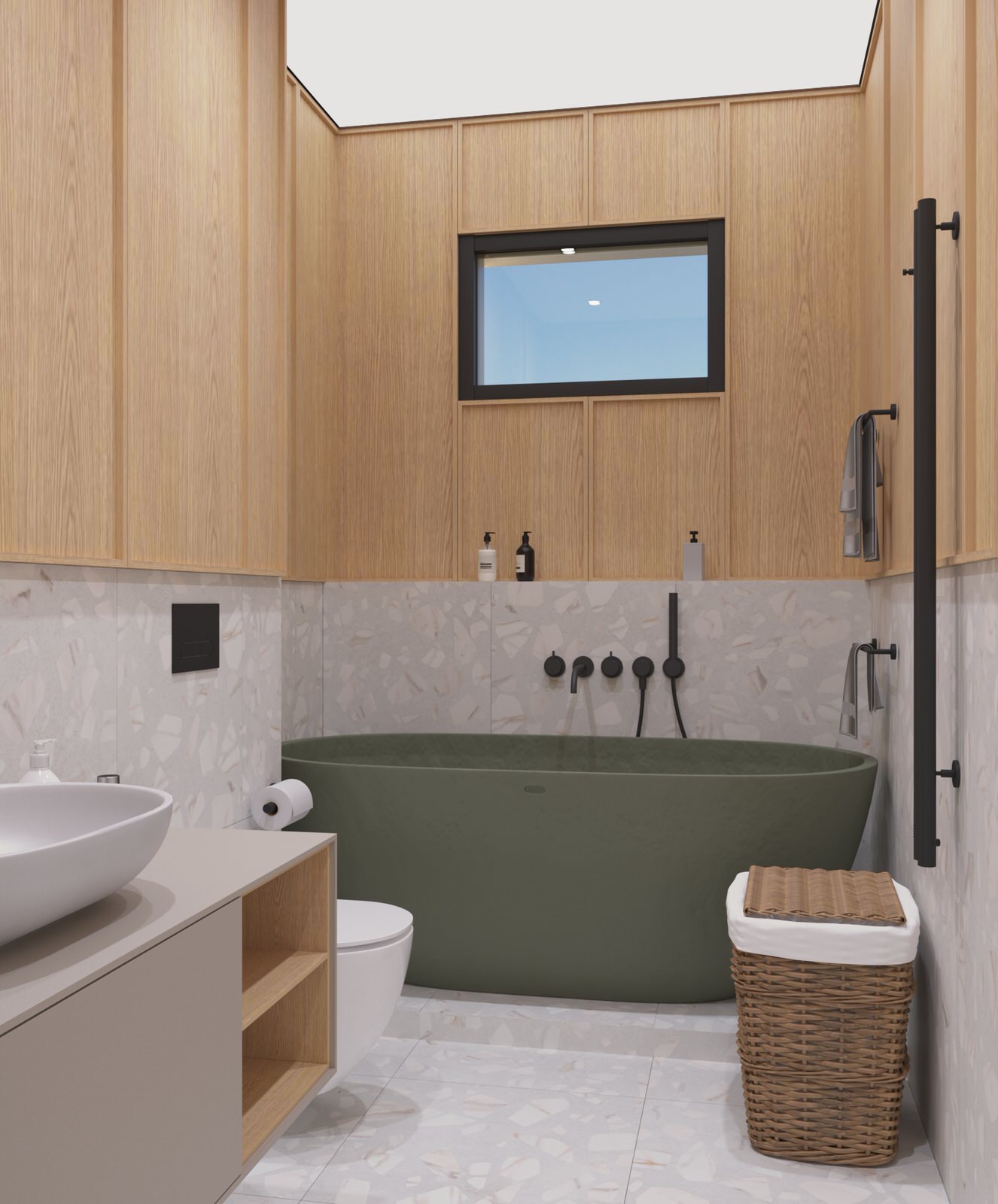 Проект загородного дома в Ленинградской области, стиль джапанди