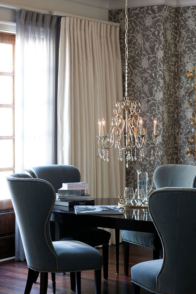 Inspiration for a transitional dining room remodel in Chicago