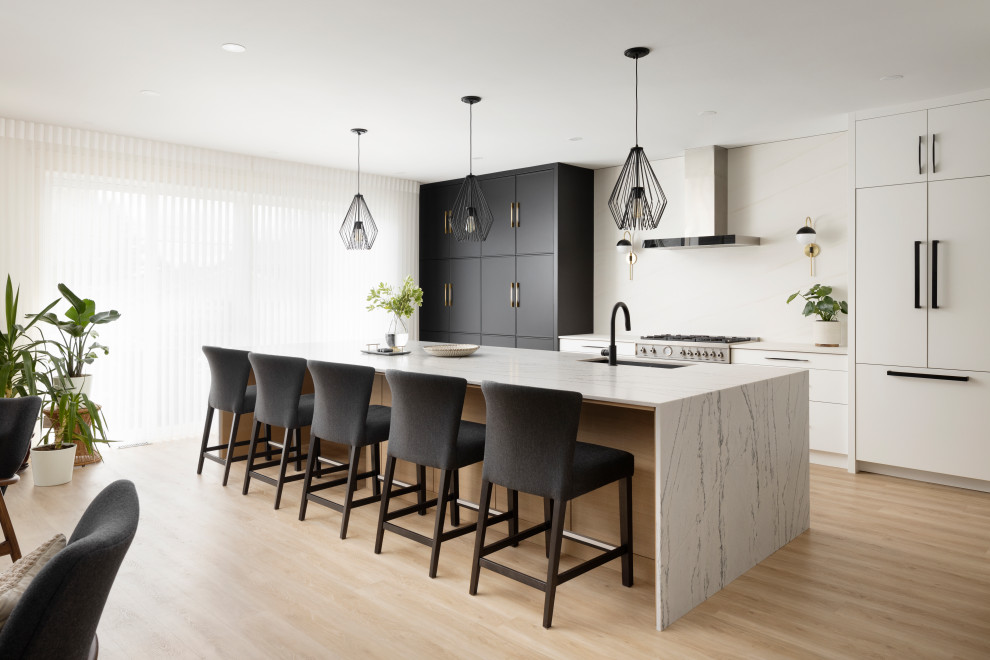Modern Bohemian Main Floor Transformation - Contemporary - Kitchen ...