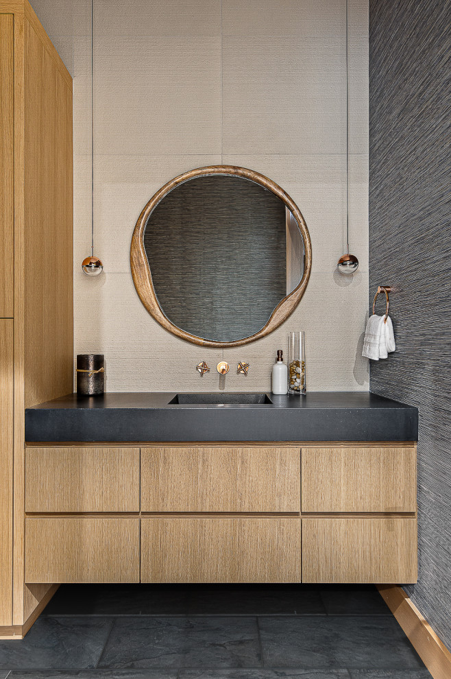 Powder Room - Transitional - Powder Room - Other - by Daunt Designs