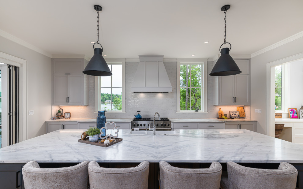 Example of a transitional kitchen design in Atlanta