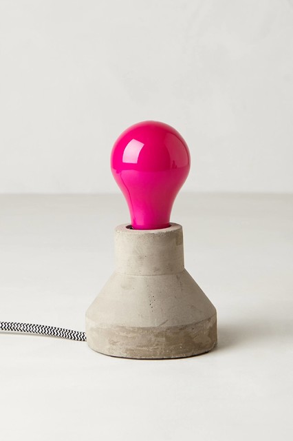 Pink Ceramic Lightbulb
