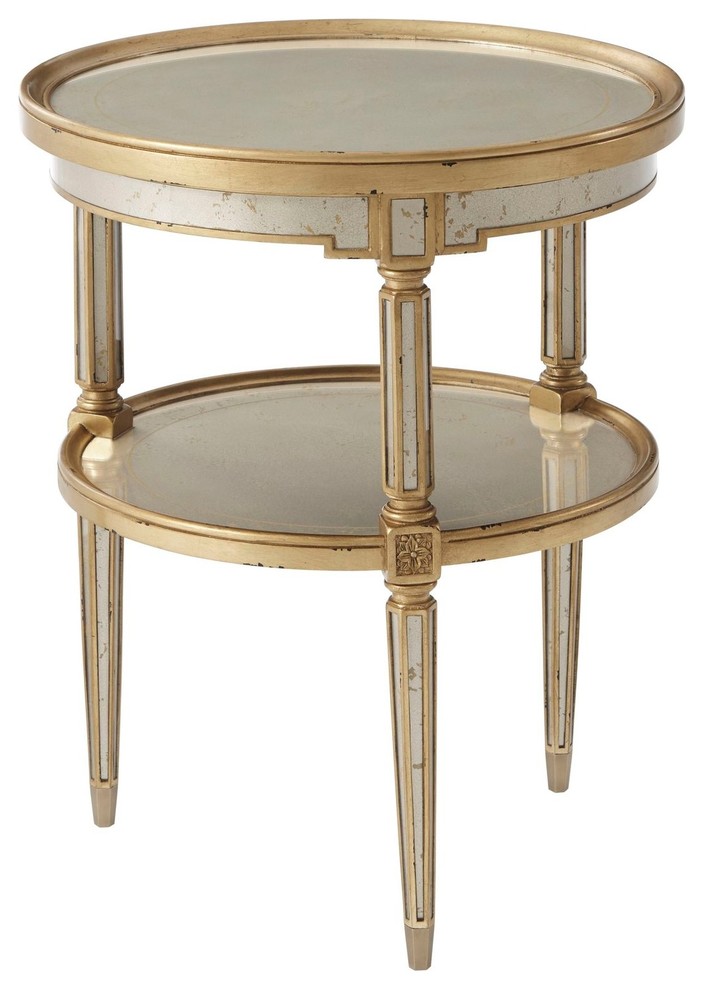 Theodore Alexander Eglomise A Jewel of Venice Side Table Traditional
