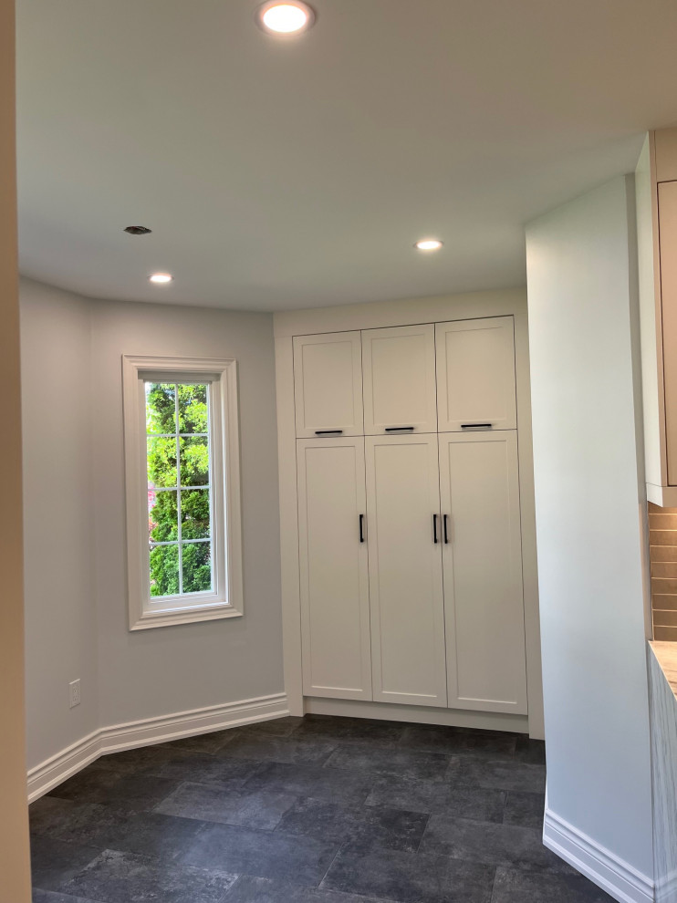 Beautiful HDF kitchen with granite countertop & waterfall