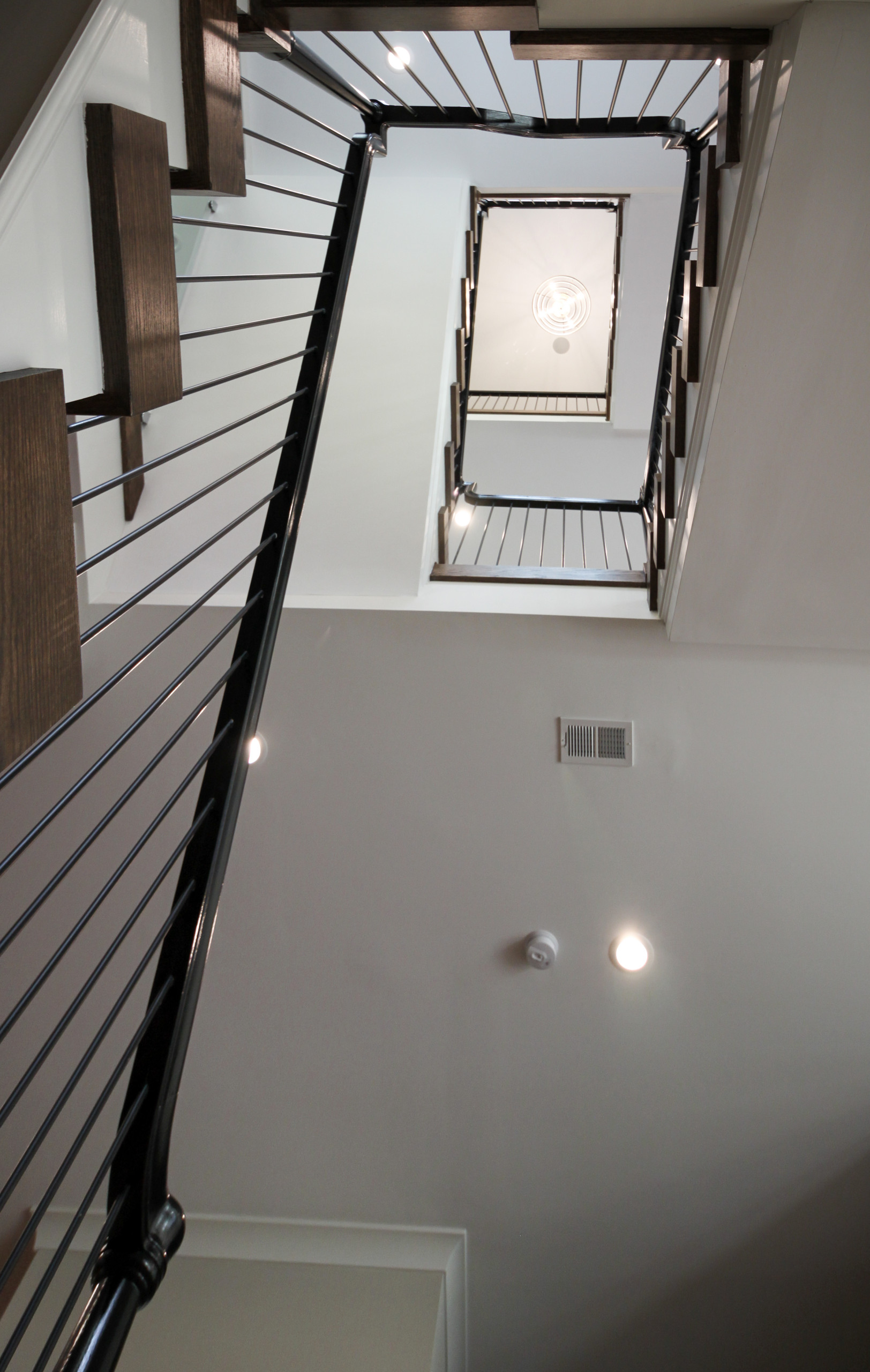 89_Eclectic and Edgy Staircase in French Contemporary Residence, McLean VA 2210
