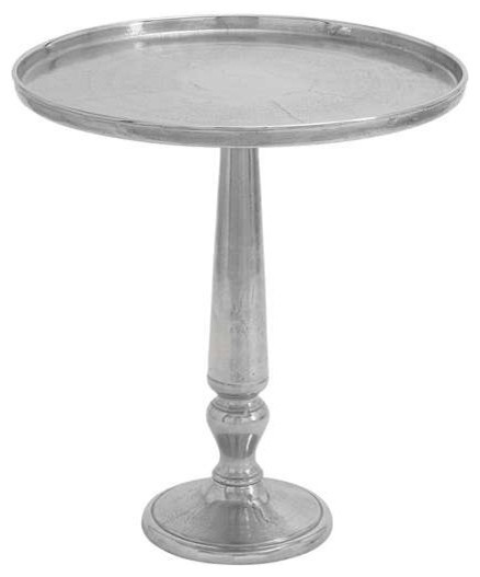 Table Tray Fluted Base Design in Metallic Finish