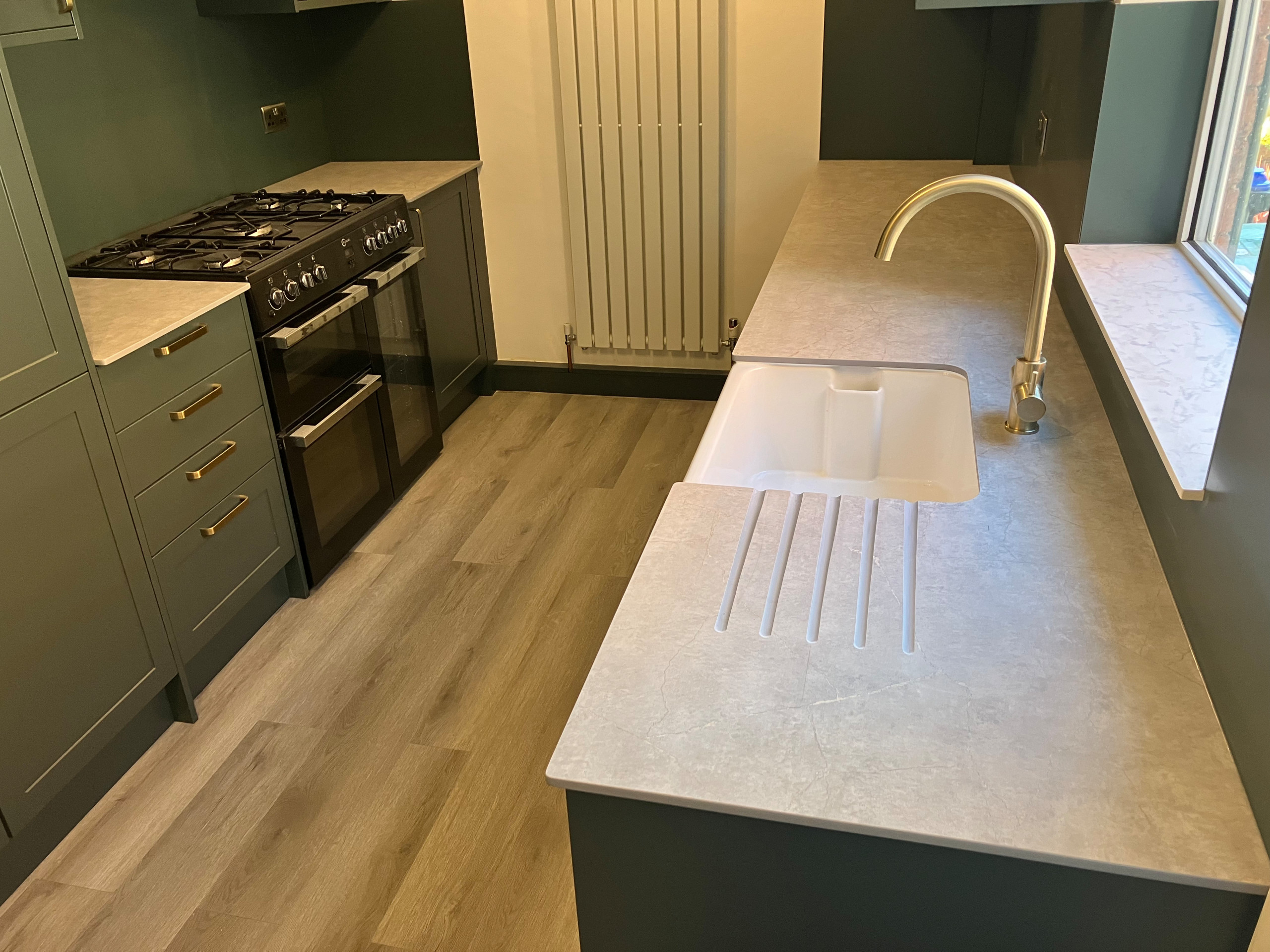 zenith worktop stone with belfast sink