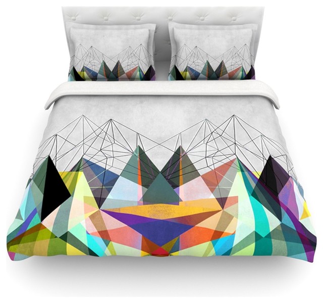 Mareike Boehmer Colorflash 3x Gray Rainbow Duvet Cover Twin 68 Mareike Boehmer Colorflash 3x Gray Rainbow Duvet Cover Twin 68 X88 Contemporary Covers And Sets By Kess Global Inc
