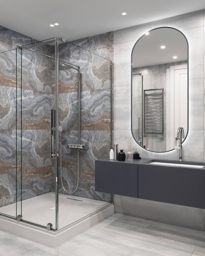 Душевая комната_"Закат на 51-м этаже"