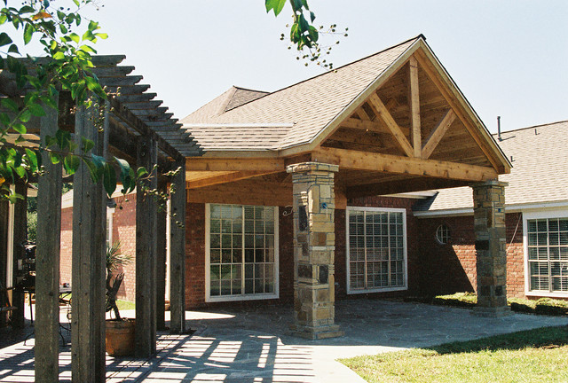 Patio Covers American Traditional Houston By Wood Crafters Of Texas Houzz - American Patio Covers Plus Reviews