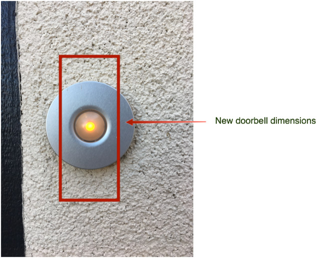 Question Replace doorbell on Stucco home