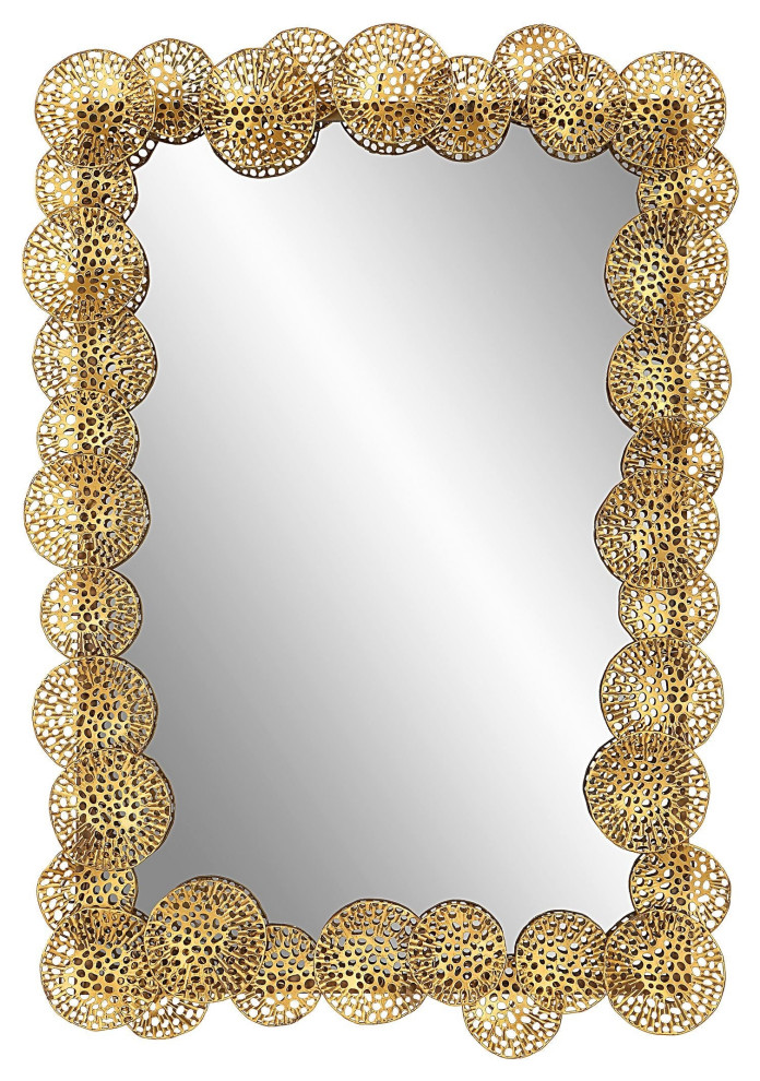 Uttermost Ripley Gold Lotus Mirror