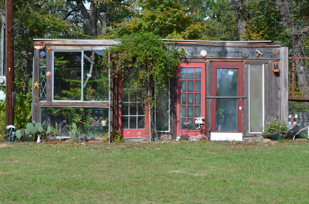 Inspiration for an eclectic detached greenhouse in Austin.