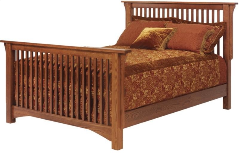 Old English Mission Slat Bed Craftsman Sleigh Beds by Quality
