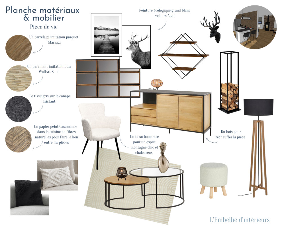 planche matériaux & mobilier