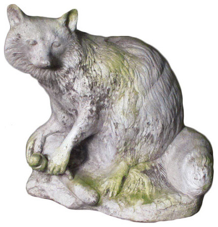River Raccoon Garden Animal Statue - Traditional - Garden Statues And Yard  Art - by XoticBrands Home Decor | Houzz