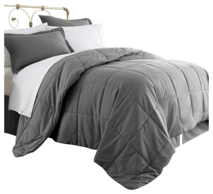 Becky Cameron 8-Piece Bed In a Bag, King - Contemporary - Comforters ...