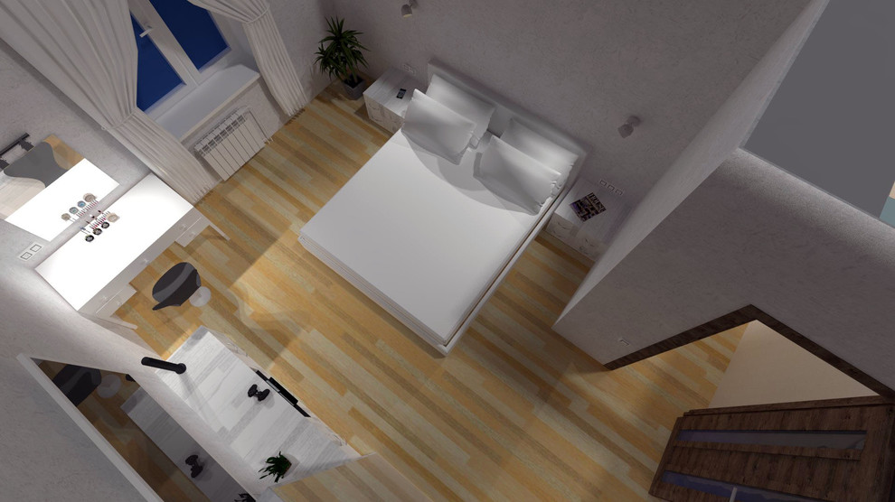 Технический проект четырехкомнатной квартиры. Площадь 127 кв. м