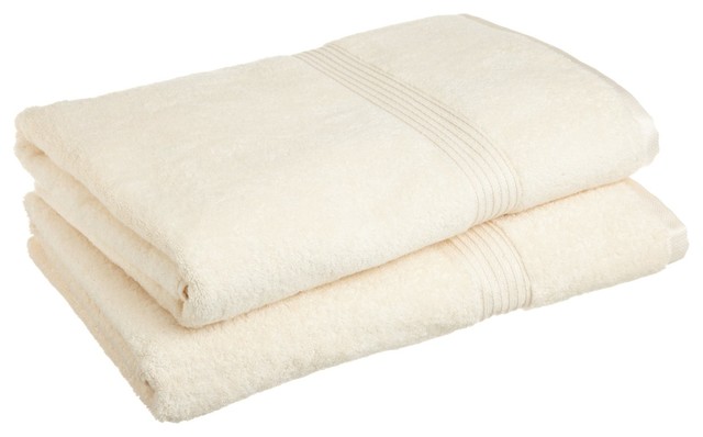 Luxury 2-Piece Bath Sheet Set - 700GSM Super Soft 100% Combed Cotton, Highly Absorbent Towels