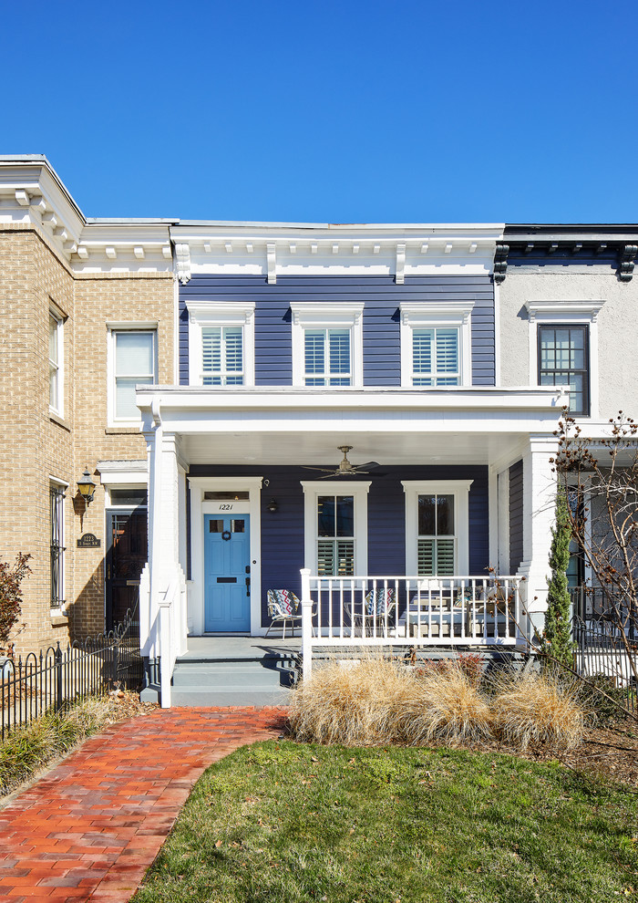 Washington, DC Rowhouse Remodel Transitional Exterior DC Metro