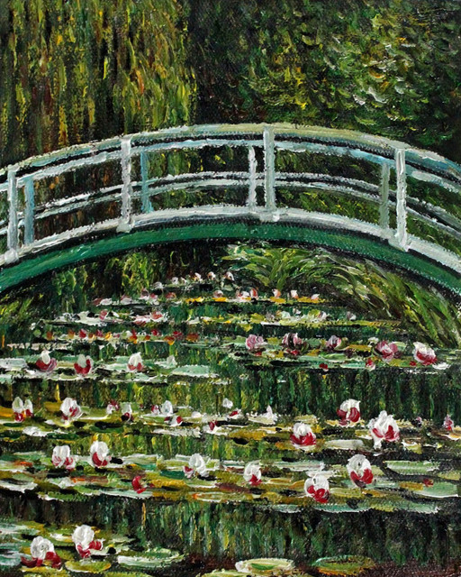 White Water Lilies and The Japanese Bridge, 1899 - Modern - Paintings ...