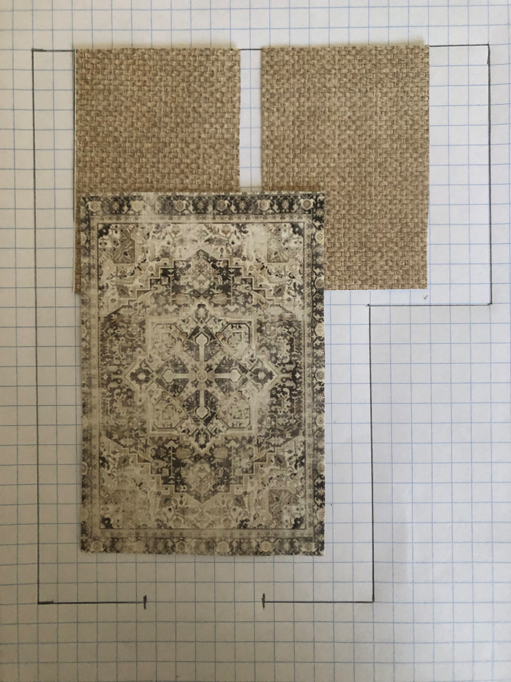 Please help with area rug and floor plan layout