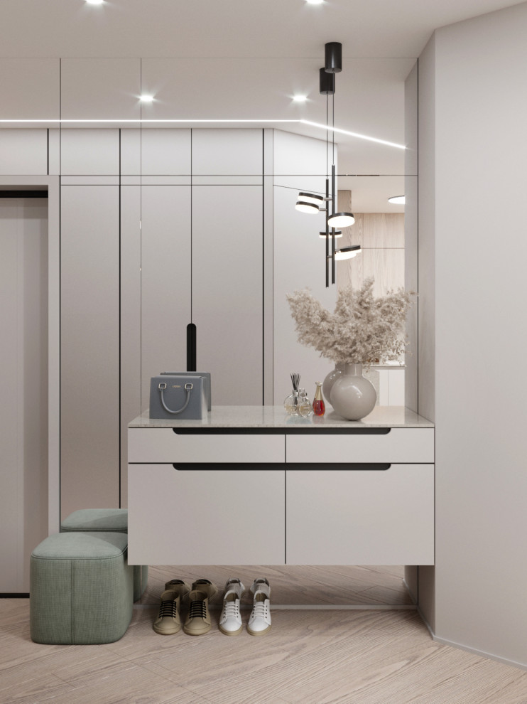 Минималистичная квартира в светлых тонах в ЖК Кристалл