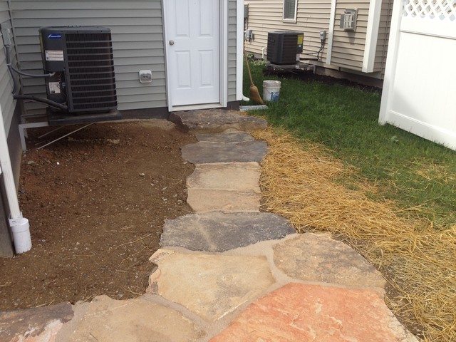 Natural Stone Patio and Walkway Lancaster, PA rustic-courtyard