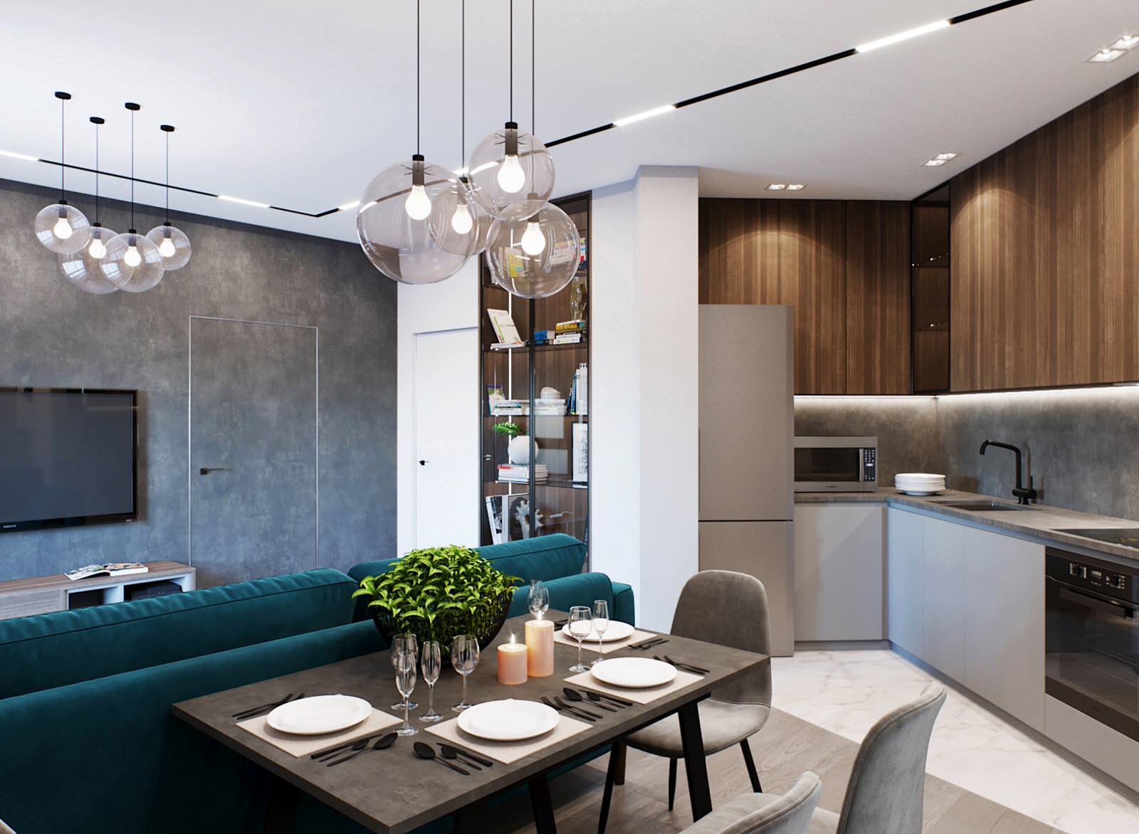 Проект квартиры 63,7кв.м. для молодой семьи