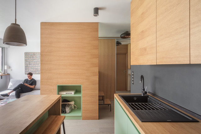 STUDIO 30m2 skandinavisk-koekken