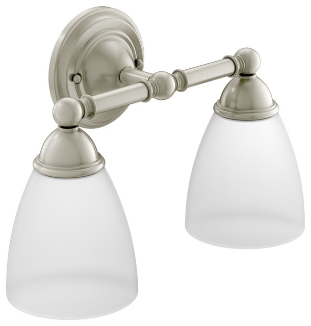 Brantford 2Globe Bath Light Traditional Bathroom Vanity Lighting
