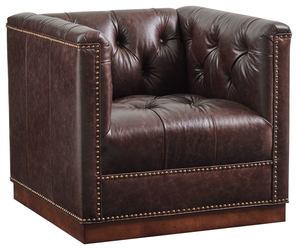 Fremont Leather Swivel Chair