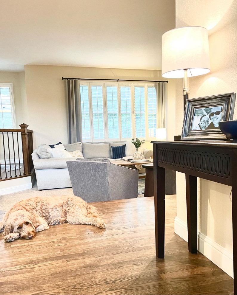 Inspiration for a transitional home design remodel in Denver