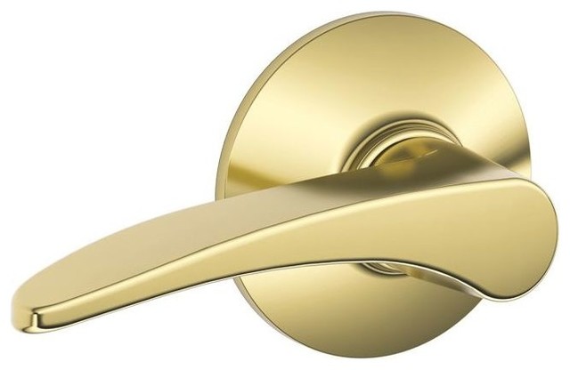 Chrome Schlage F10-LAT-CEN Latitude Passage Door Lever Set